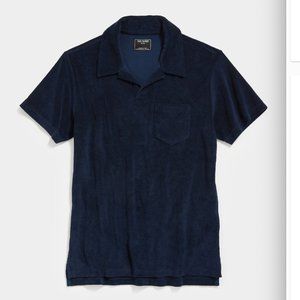 Todd Snyder Terry Polo - Dark Navy Blue - XL